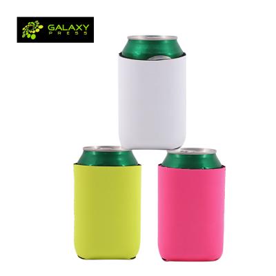 China New Neoprene Sublimation Blank Box Thermal Launch Lean Cooler For 12oz Cola Can for sale