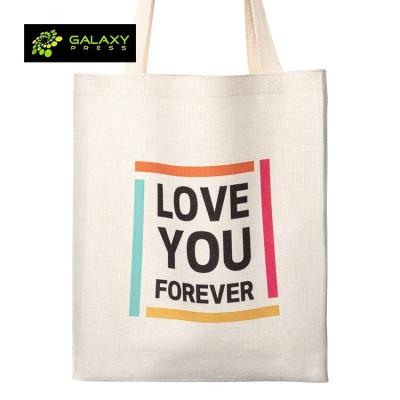 China Business& Buying Customized Canvas Dye Sublimation Fabrics Printing Handbag Dye Sublimation Masks Tote Bag For Women for sale