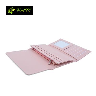 China New Coming High Temperature Resistance Sublimation PU Leather Lady Purse Blanks For Heat Transfer Printing for sale