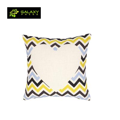 China Full Anti-Static Sublimation Digital Printing Pillow Case , Heart Shape Canvas Cotton Cushion Cover for sale