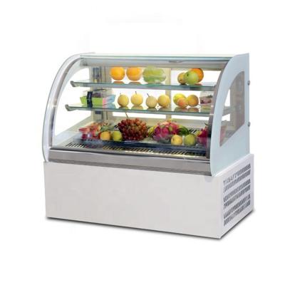 China Single-temperature XiMaiD TDH-F12 1200mm Refrigerator Refrigerated Cabinet Chiller Countertop Bakery Showcase Supermarket Refrigerator Glass Door for sale