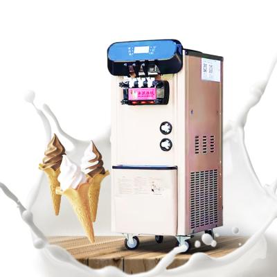 China Commercial Snack Factory Ximaid 25L Continuous Freezer 3 Flavor McDonalds Popsicle Ice Cream Machine Maker Germany Automatic for sale