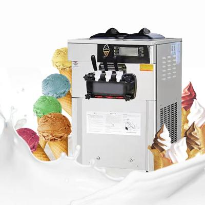 China High Quality Snack Factory Ximaid Ice Cream Machine Used In Hotels 3 Flavor 18L Soft Ice Cream Machine for sale