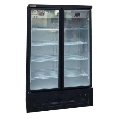 China Single-temperature XiMaiD glass door refrigerator for cold drinks with fan cooling and different sizes for sale