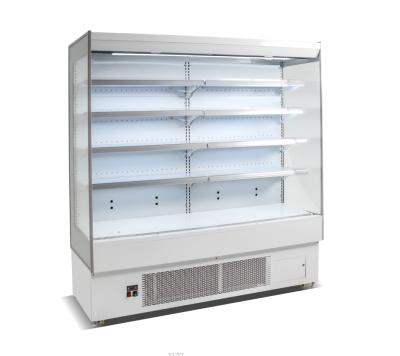 China Single-temperature XiMaiD Air Curtain Cabinet For Fruit Vegetable Milk Refrigerated Display for sale