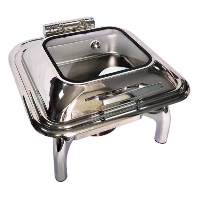 China High Quality Stainless Steel Self Service Easy Clean Hot Dishes Used in Hotels Shake Commercial Chafing Dish Set Commercial Chafing Dish for sale