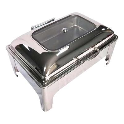 China Eco-freindly Hotel Buffet To Protect Dishes Hot Hot Pot Stainless Steel Chafing Dishes Shake Stove for sale