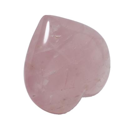 China Wholesale High Quality Polished Nature Stone Rose Quartz Heart Ornament For Wedding Decoration Supplies Gifts From Europe for sale