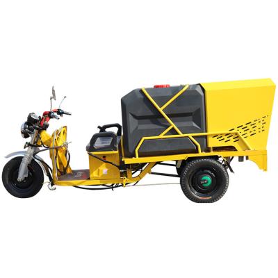 China Multifunctional small park road cleaning high pressure vehicle, high quality electric tricycle, road sanitation cleaning vehicle for sale