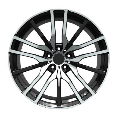 China Factory Direct Sale 19 Inch Rims Aluminum Wheels 5x120 Alloy Rims Bright Black OEM Custom Size Forged Wheels Passenger Car Wheels for sale