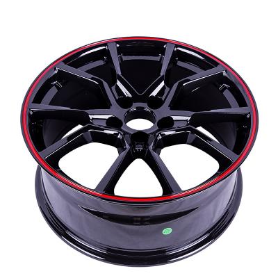 China Factory wholesale 17 inch black aftermarket alloy rim custom forgde alloy aftermarket wheels for sale