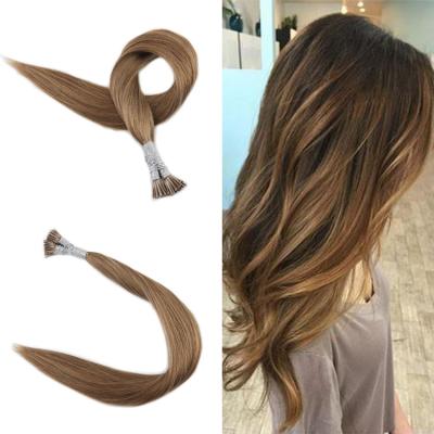 China Style Piece Temple Wave i Tip Hair Extension Wholesale Health Aligned Health Hair Vendor for sale