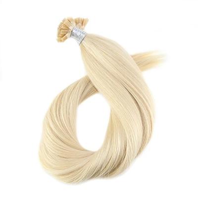 China Wholesale Hot Sale Seamless Cheap Real Hair Brazilian Natural Remy Hair Flat Tip Hair Extensions For Black And White Women for sale