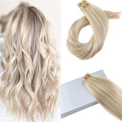 China Silky Straight Wave Remy Human Hair Extensions Tape in Hair Color 2.5g #8/60 Balayage by Pieces Tape Hair Extension for sale