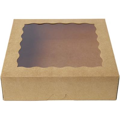 China China Wholesale Recyclable Foldable Recycled Kraft Paper Box With Window Custom Craft Paper Packaging Gift Box for sale