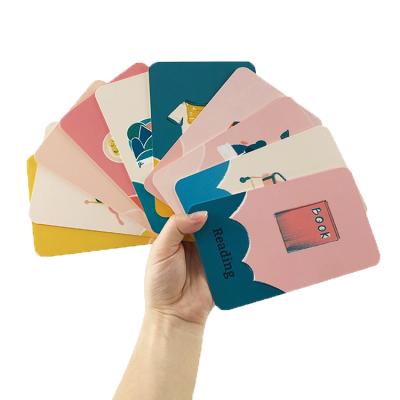 China Custom High Quality Entertaiment Game Cards Double Sided Printing Square Rectangle Daily Stock Card For Kids Game Card for sale