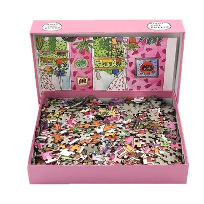 China Toy Customized Kids Children Adult's Educational Toys Train Puzzle Games 1000 Pieces Jigsaw Puzzles for sale