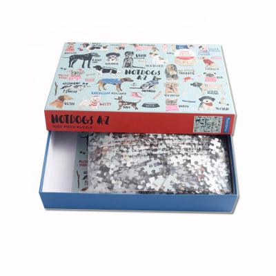 China Custom Adult Printable Pet Jigsaw Puzzle Recyclable Rompecabezas 1000 Piece Games for sale