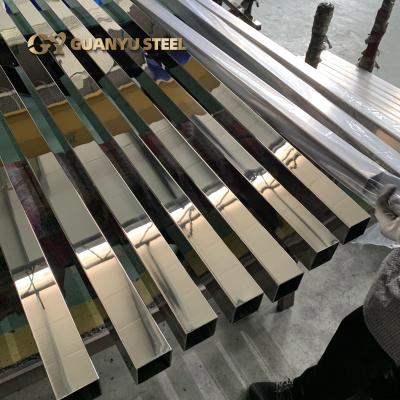 China Construction And Production Factory Outlet Welded Stainless Steel Mirror 8k Pipe Stainless Steel Square Pipes Tube 304 for sale