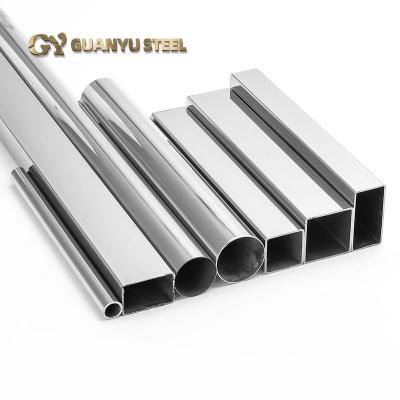 China Construction And Production Decorative Welded Stainless Steel Pipe Tube Rectangle Bright Square Round Stainless Steel Pipe for sale