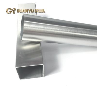 China Construction And Finish Production ASTM A554 Hairline Flat Sided Decorative Stainless Steel Pipe 316 Stainless Steel 304 Tube for sale