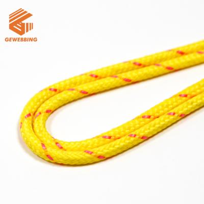 China High Abrasion Resistance Polypropylene PP Nylon Braided Rope More 200 Colors Braid Rope Packing Rope for sale