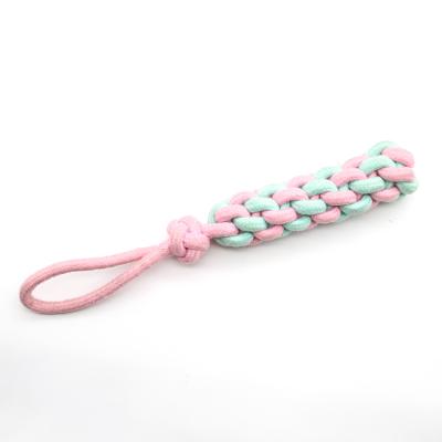 China Sustainable Factory Wholesale Durable Dogs Tie Cotton Rope Chew Ball Toy for sale