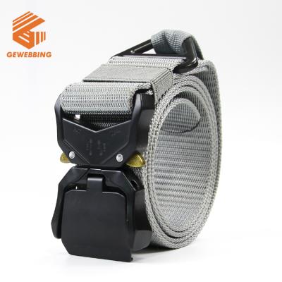 China Polyester Ratchet Type Outdoor Nylon Magnetic Buckle Waist Police Belt For Men for sale