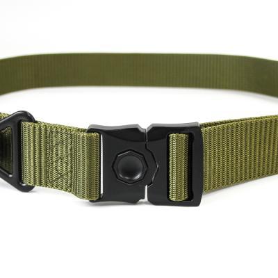 China Hot Selling High Tenacity Waist Outdoor Army Police Quick Release Webbing Military Tactical Belt for sale