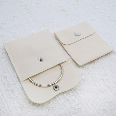 China Natural High End Luxury Custom Made Luxury Jewelry Necklace Microfiber Flip Envelope Logo Microfiber Logo Jewelry Packaging Bag for sale