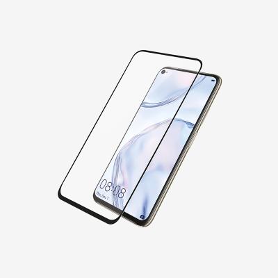 China Mobile Phone 2.5D High Clear Edge Printed Shockproof Full Coverage Tempered Glass Screen Protector P40 Lite for sale