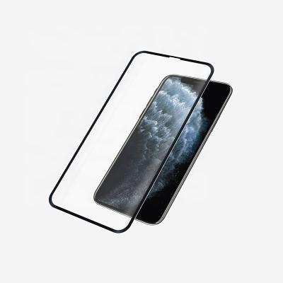 China High Quality Real Full Fingerprint 3D Glue Mobile Phone Anti Shock Screen Protector For Iphone 11 pro for sale