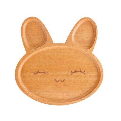 China Modern Children's Wooden Dish,Eco Friendly Organic Bamboo Food Serving Dinner Dish,Bamboo Kids Dinner Dishes For Food for sale