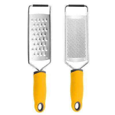 China 430 Professional Stainless Steel Kitchen Accessories Plastic Handle Cheese Grater Quality Stainless Steel Kitchen Appliances, PP Handle for sale