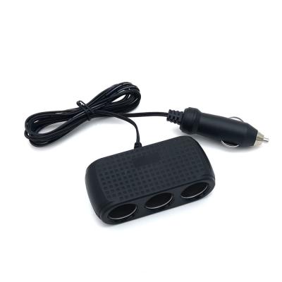 China GPS Car Cigar Socket Lighter Splitter, 3 Way Socket Cigarette Lighter Adapter for sale