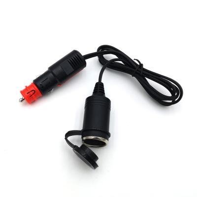 China For Charging All Portable Electronic Vehicle Mounted Device Premium Quality Extension Cable Plug Power Car Cigarette Lighter for sale