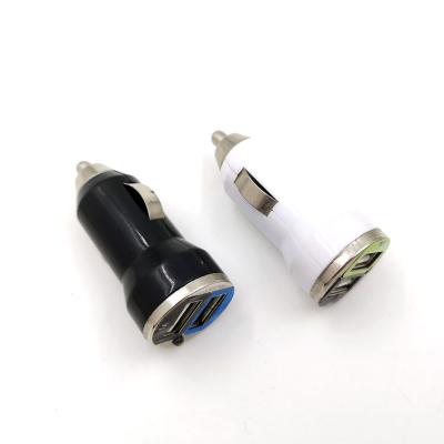 China Custom High Quality Usb Charging Mobile Phone 2 Port Mobile Phone Mini Car Charger for sale