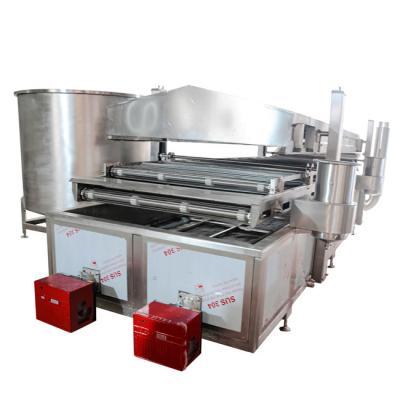 China 304 Stainless Steel Double 300kg/H Industrial Frying Machine for sale