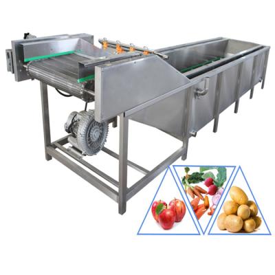 China 304 Stainless Steel 1200kg/H Vegetable And Fruit Washing Machine for sale