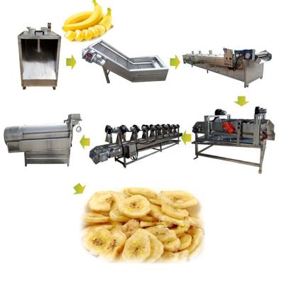 China Bananen-Chips Processing Machine Small Scale-Banane Chips Making Machine zu verkaufen