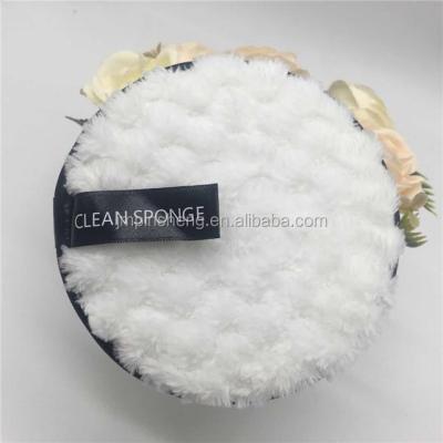 China Customized Colorful 100% Cotton Pad Double Sized Logo Makeup Removal Cleansing Pad for sale