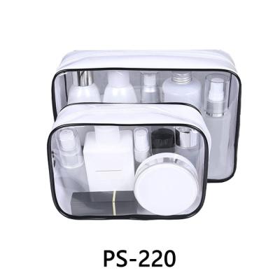 China PVC Cosmetic Bag Fashion Clear Zipper Pouch Transparent Makeup Bag for sale