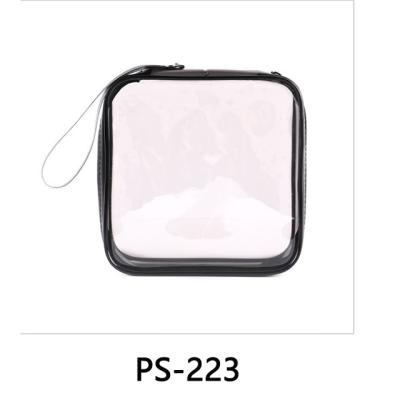 China Fashion PSH Makeup Travel Bag Square Transparent Cosmetic Bag Waterproof Pouch for sale