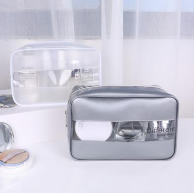 China Luxury Personalized Clear PVC Pouch Travel Toiletry Bag for sale