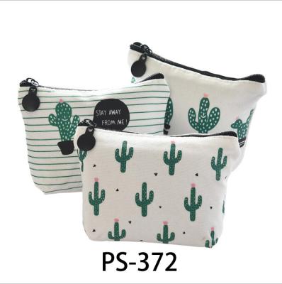 China Fashion PS-372 Canvas Bag Cosmetic Portable Travel Makeup Cosmetic Bag for sale