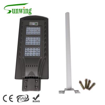 China garden motion sensor led solar street light 60w all in one street light solar motion sensor led street light for sale