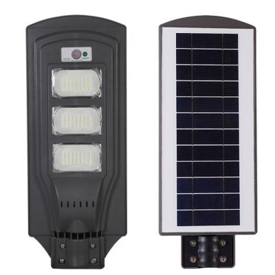 China Garden ABS Heat Resistant Material All In One Radar Microwave Motion Sensor Solar Integrated Garden Pathway SMD Light Street Led Lamp for sale