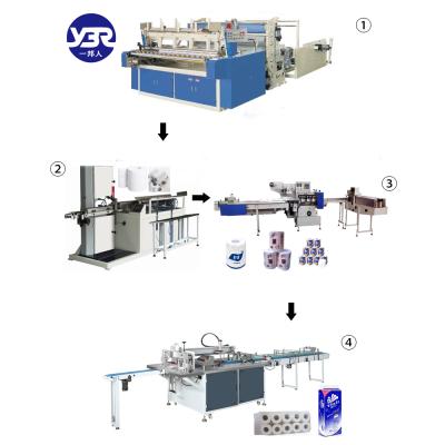 China Fully Automatic High Quality Paper Machine Production Line Of Hotels For Toilet Paper Roll Paper for sale