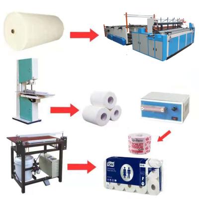 China Semi-automatic Hotels Yibangren Machine Production Line For Toilet Paper Roll Bathroom Tissue for sale