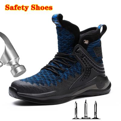 China New European Standard Anti-slip Work Safety Boots Shoes Men Women Anti-Sensation And Anti-Puncture Steel Toe Plus Size Safety Shoes For Men for sale